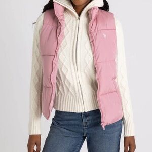 Ralph Lauren Polo Women's Pink Puffer Vest NEW